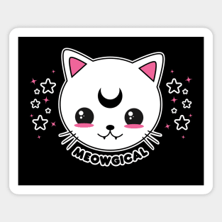 Kawaii Goth Cat Meowgical Magnet